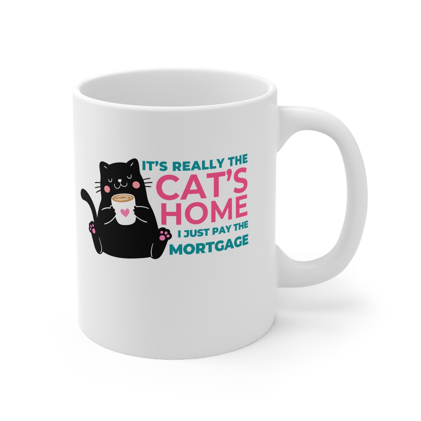 It's Really The Cat's Home, I Just Pay The Mortgage Mug