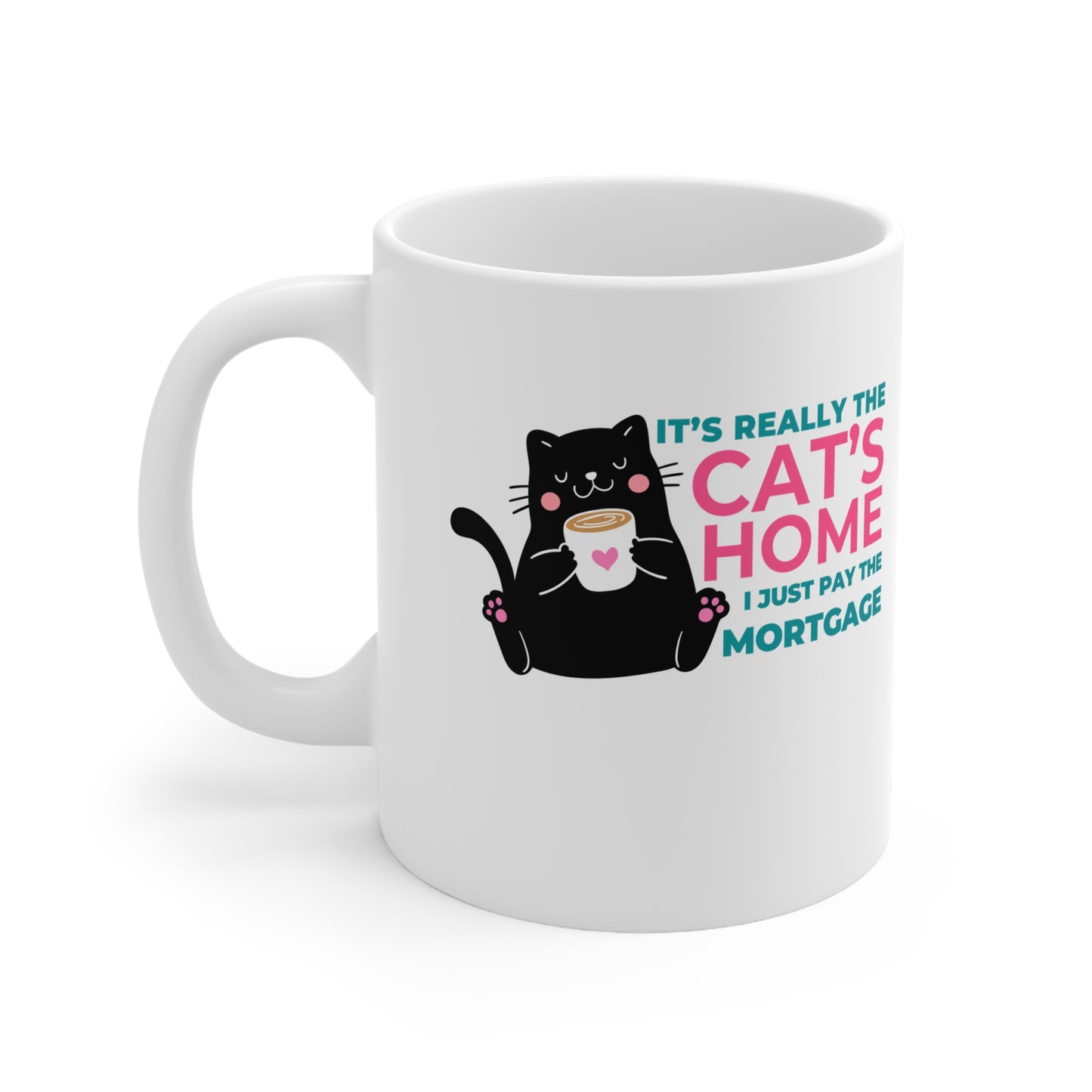 It's Really The Cat's Home, I Just Pay The Mortgage Mug