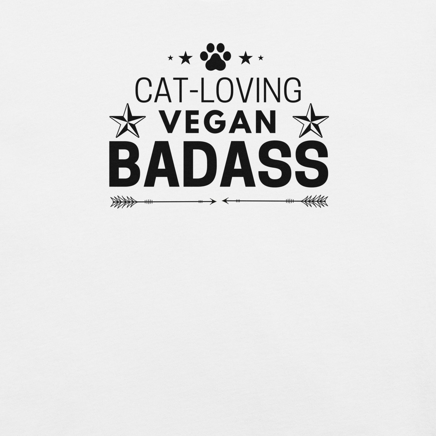 t-shirt for vegan cat lovers and cat moms. Perfect gift for plant-based cat ladies