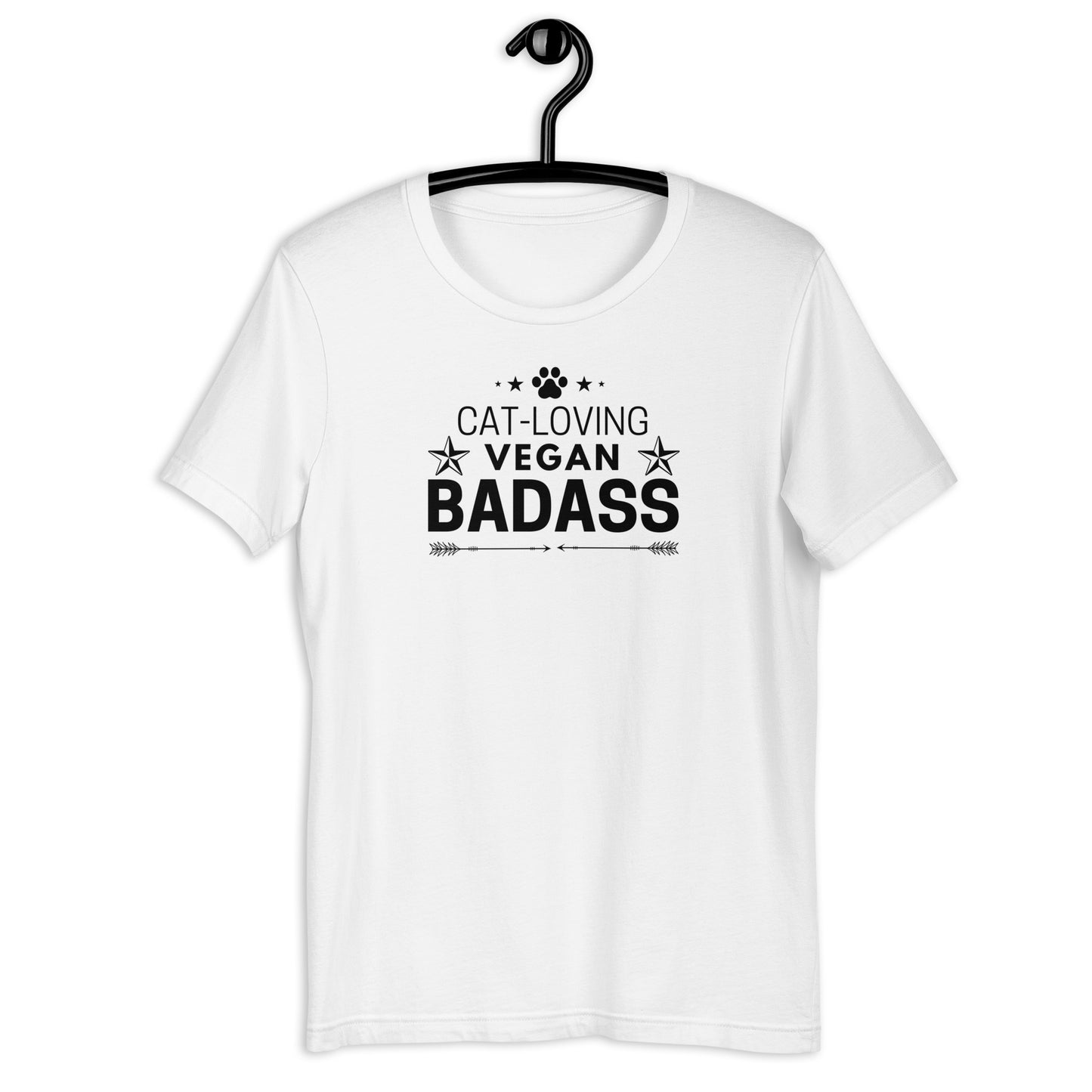 t-shirt for vegan cat lovers and cat moms. Perfect gift for plant-based cat ladies