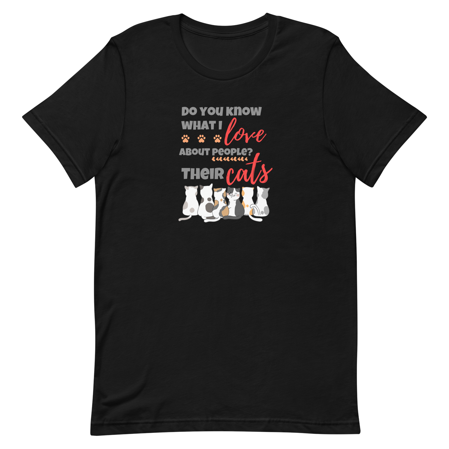 t-shirt for cat lovers and cat moms. Perfect gift for cat ladies