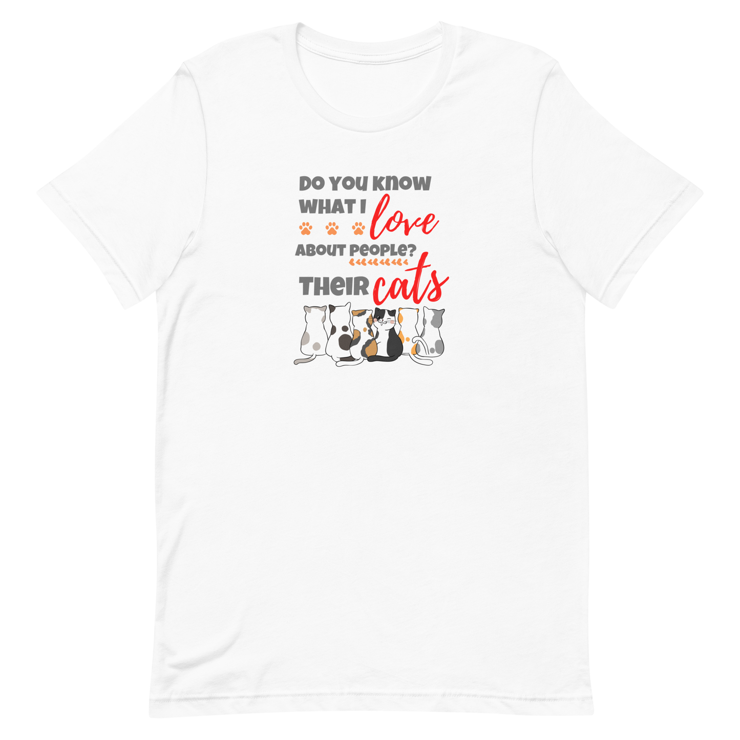 t-shirt for cat lovers and cat moms. Perfect gift for cat ladies