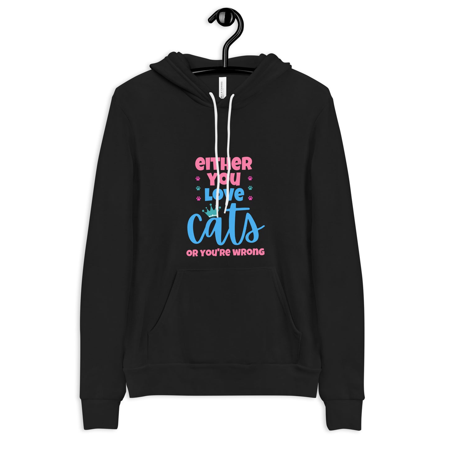 hoodie for cat lovers and cat moms. Perfect gift for cat ladies