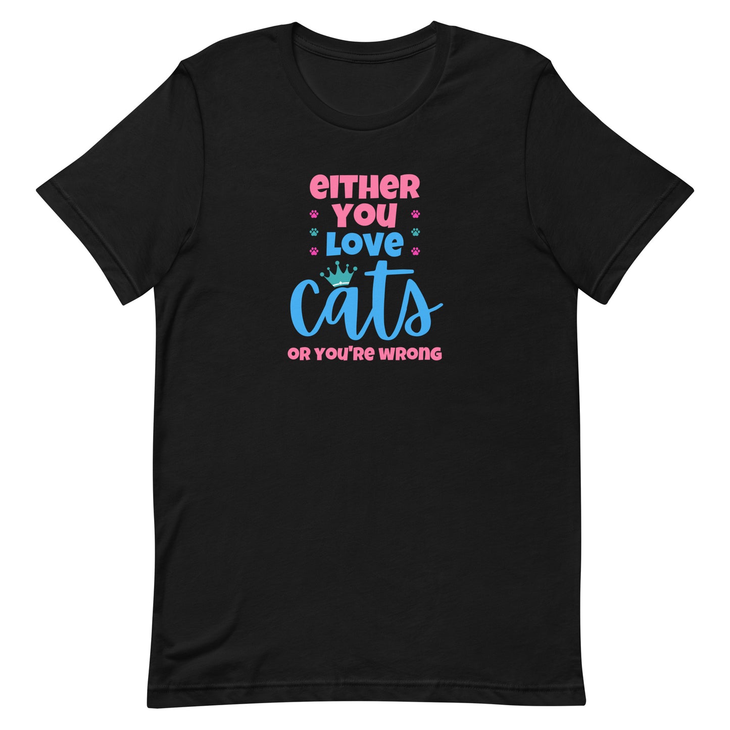t-shirt for cat lovers and cat moms. Perfect gift for cat ladies