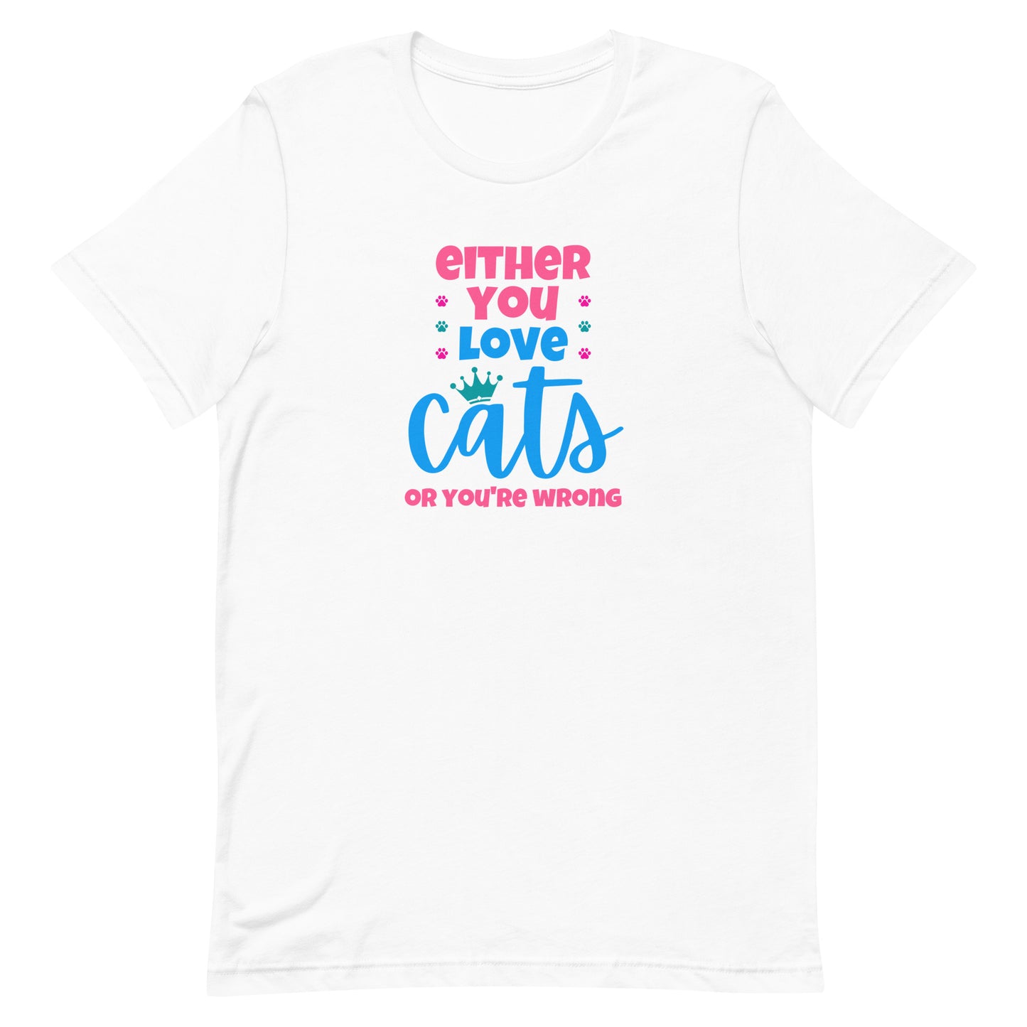 t-shirt for cat lovers and cat moms. Perfect gift for cat ladies