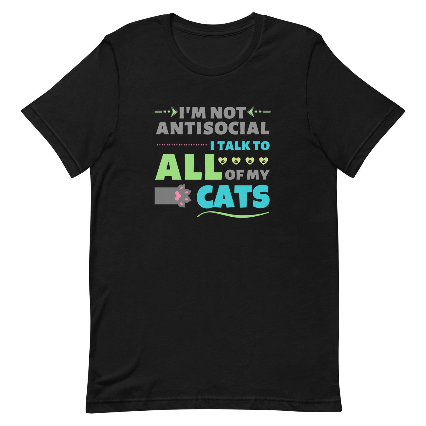 t-shirt for cat lovers and cat moms. Perfect gift for cat ladies