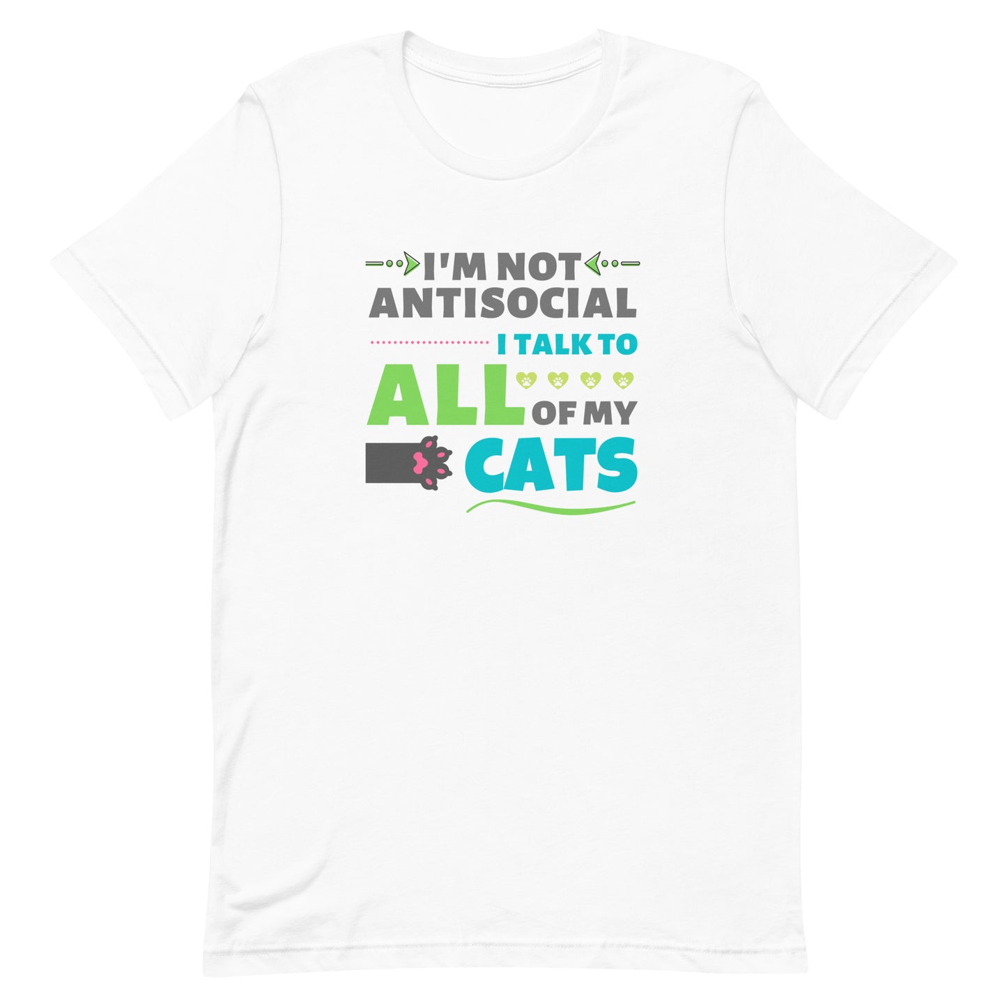 t-shirt for cat lovers and cat moms. Perfect gift for cat ladies