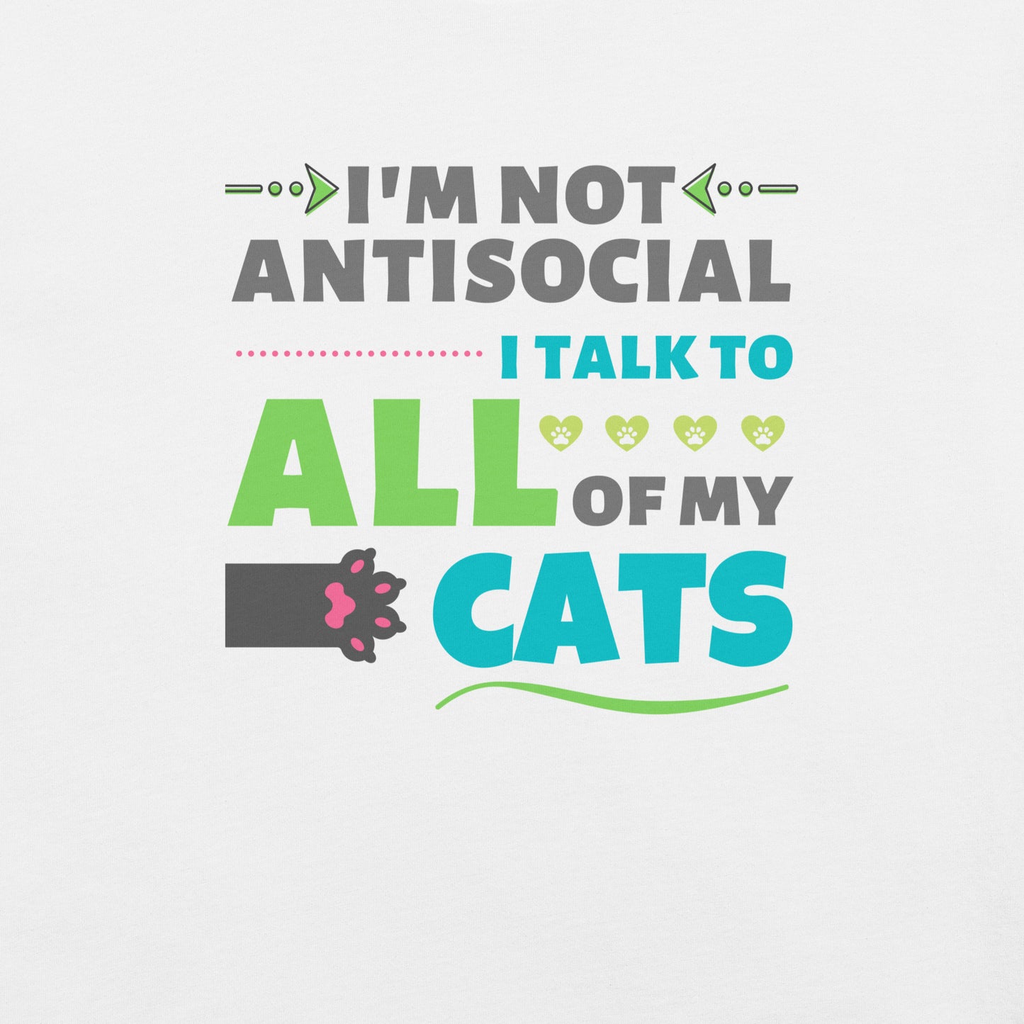 t-shirt for cat lovers and cat moms. Perfect gift for cat ladies