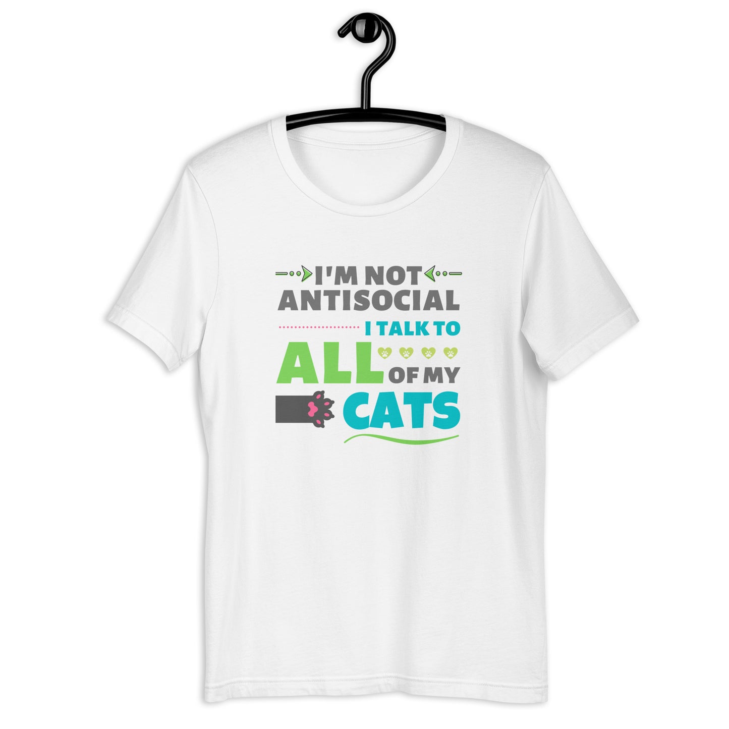 t-shirt for cat lovers and cat moms. Perfect gift for cat ladies