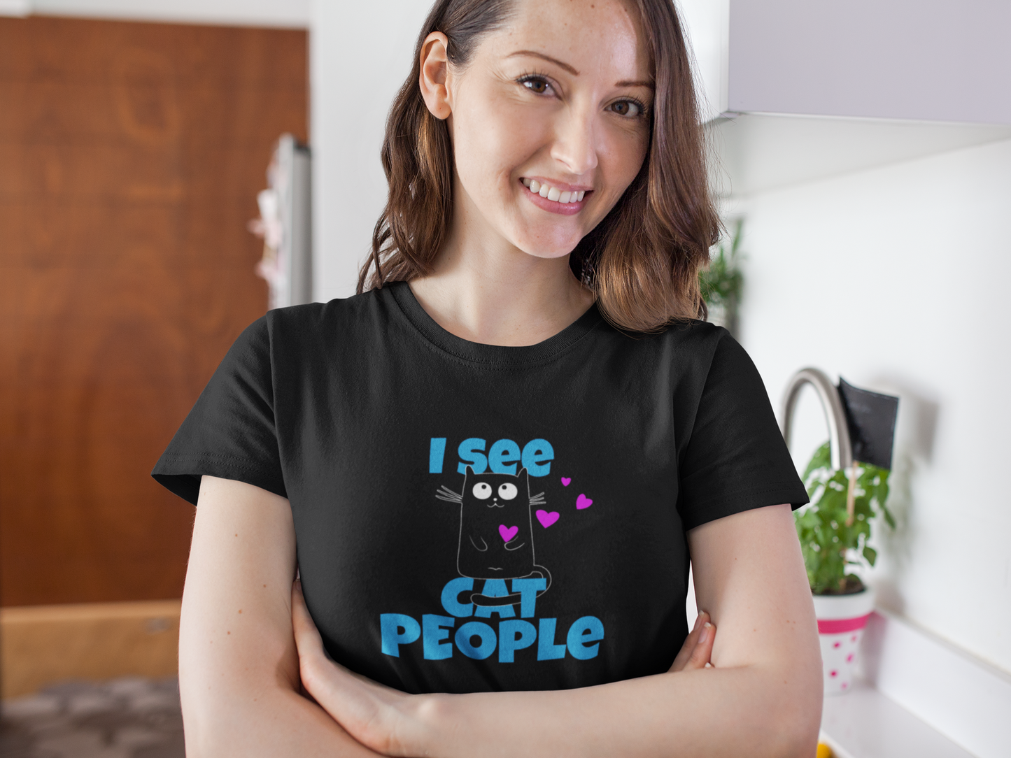 t-shirt for cat lovers and cat moms. Perfect gift for cat ladies