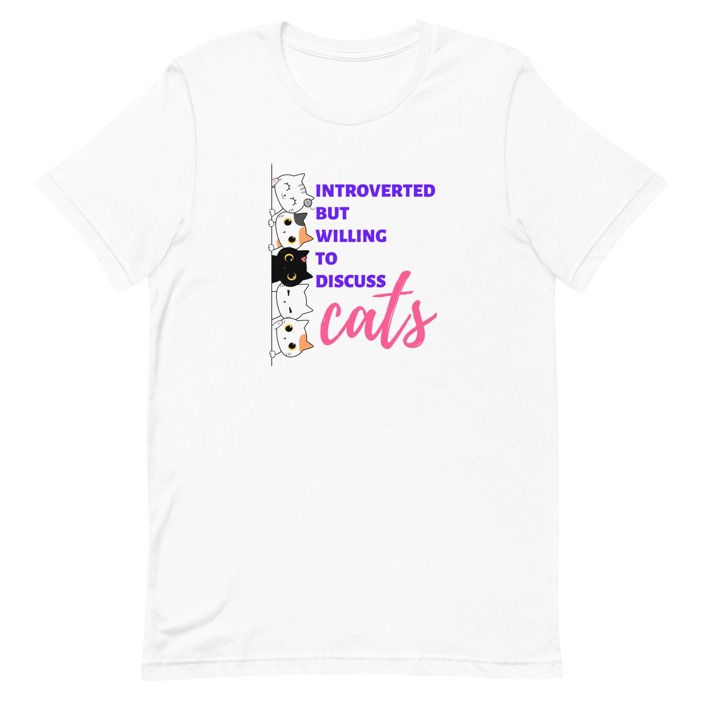 t-shirt for cat lovers and cat moms. Perfect gift for cat ladies