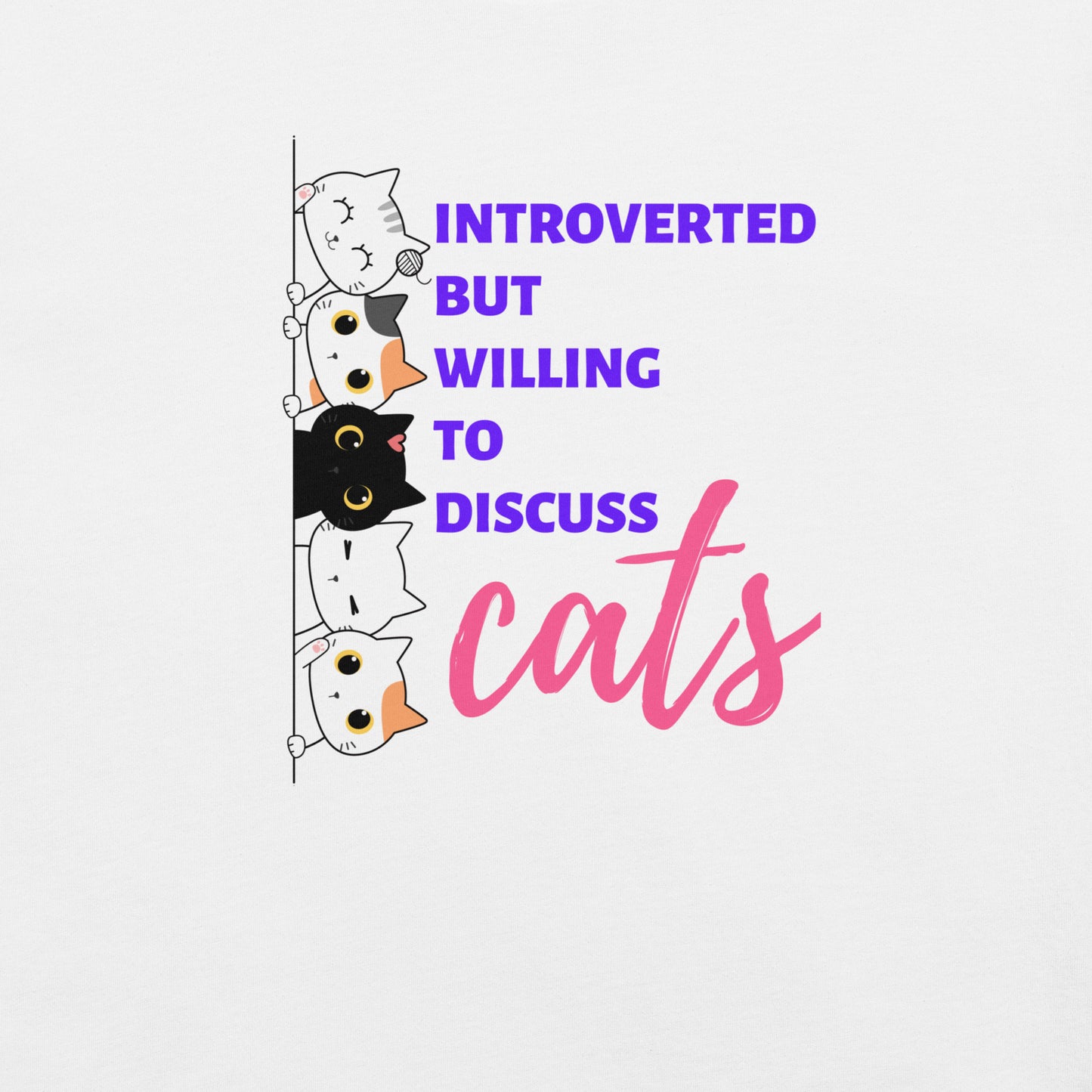t-shirt for cat lovers and cat moms. Perfect gift for cat ladies