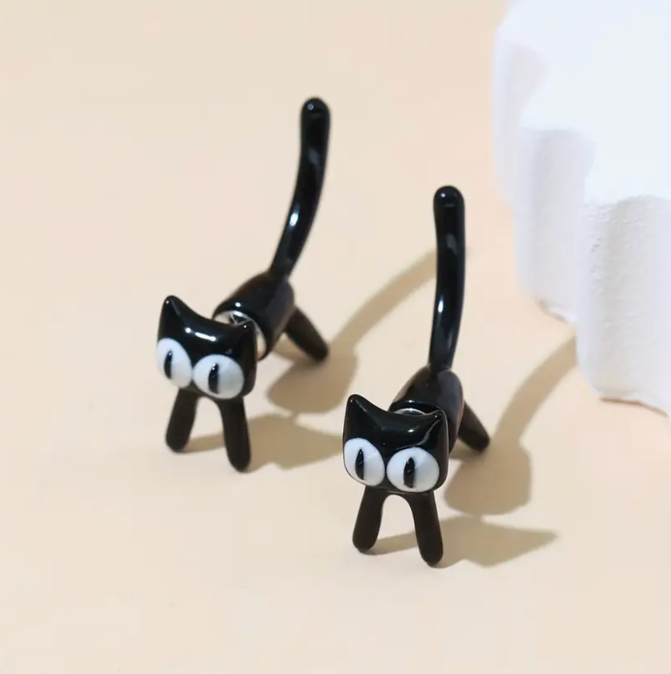 Whimsical and Playful Cat Earrings