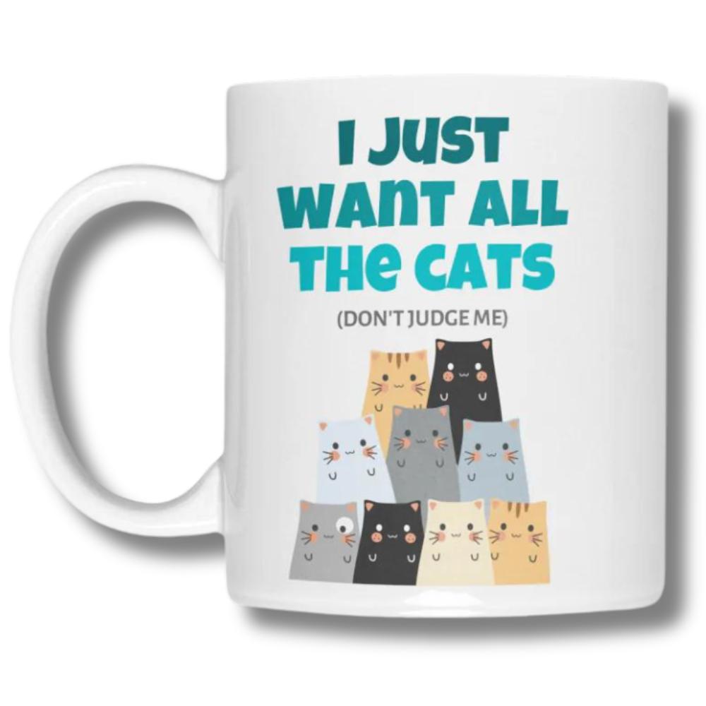 mugs for cat lovers. Cat dad, cat mom and cat lady. Perfect gift for cat lovers