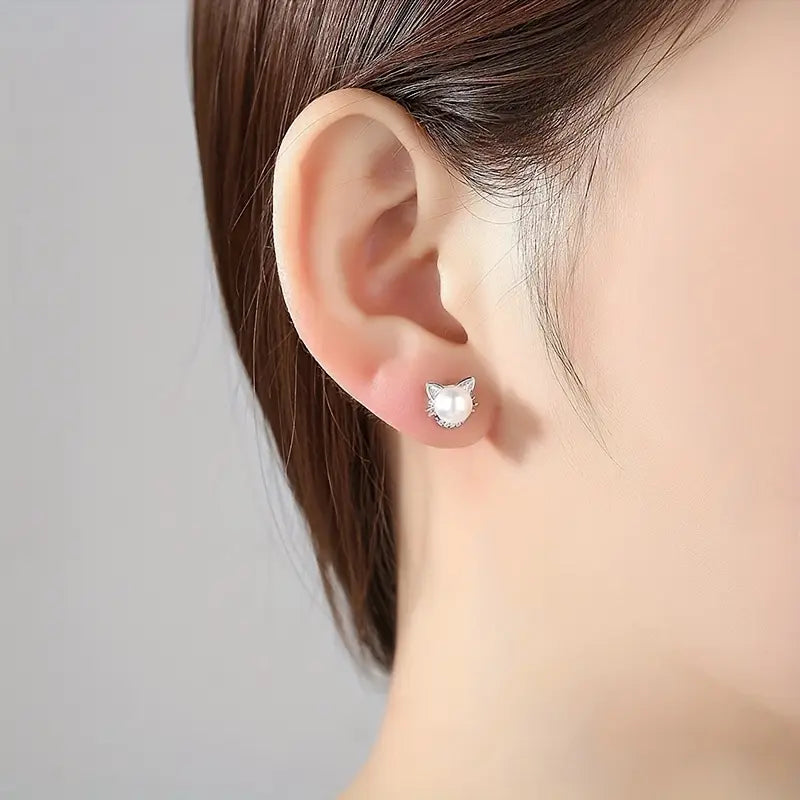 cat shaped earrings for cat ladies