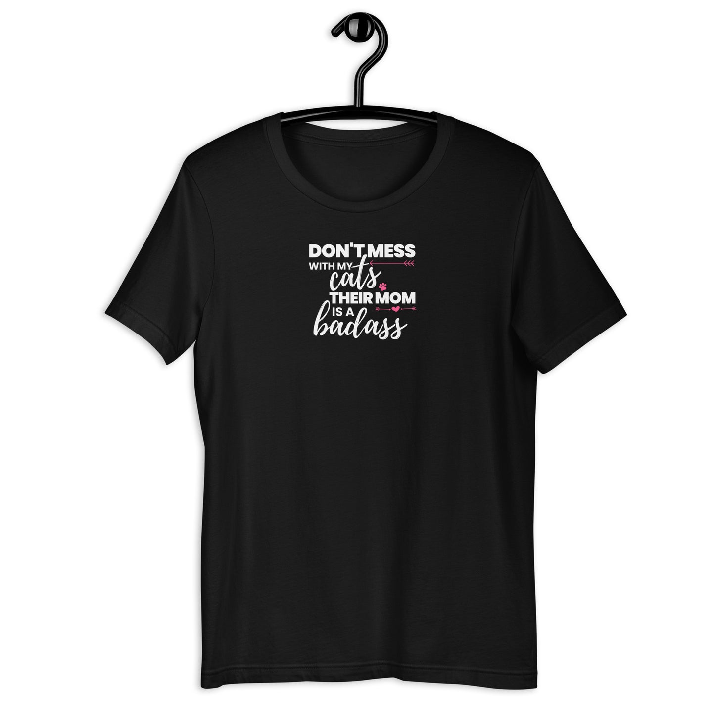 don't mess with my cats, their mom is a badass t-shirt for cat ladies