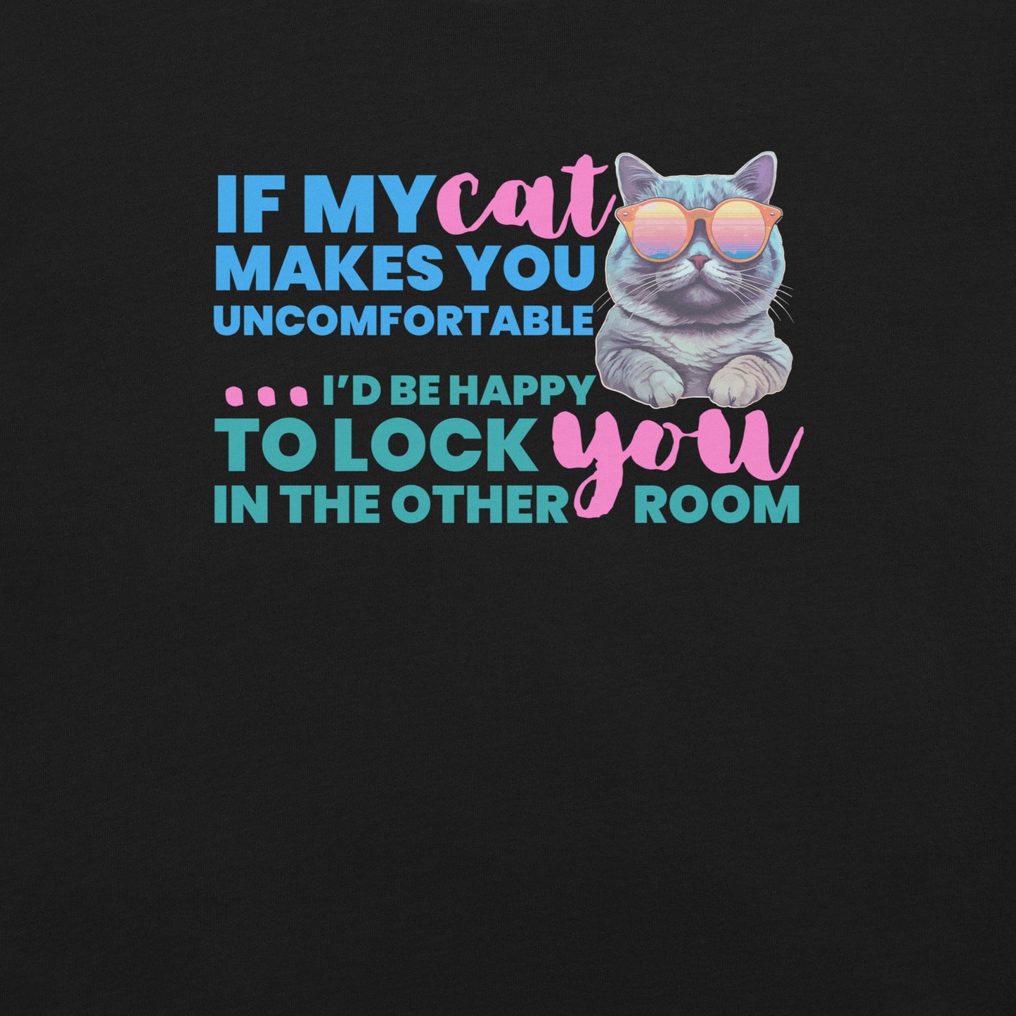 t-shirt for cat lovers and cat moms. Perfect gift for cat ladies