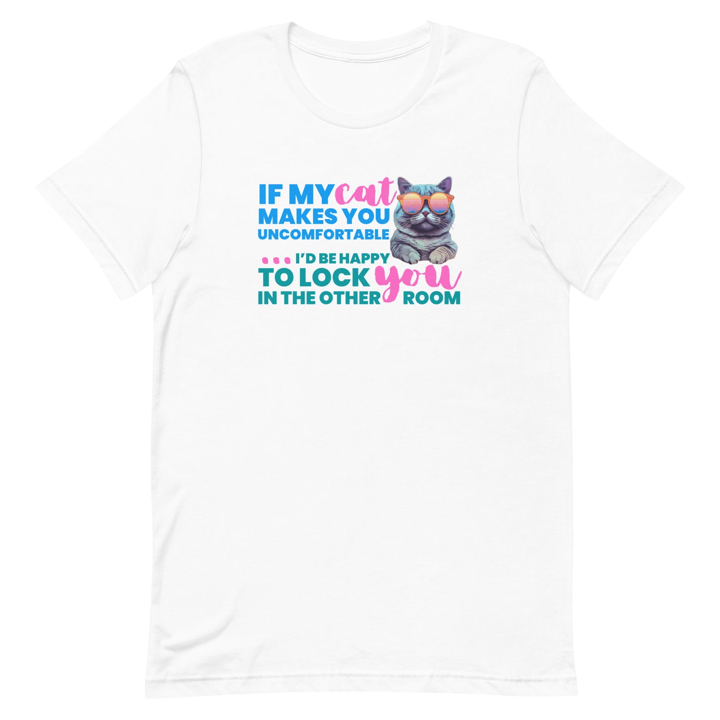 t-shirt for cat lovers and cat moms. Perfect gift for cat ladies