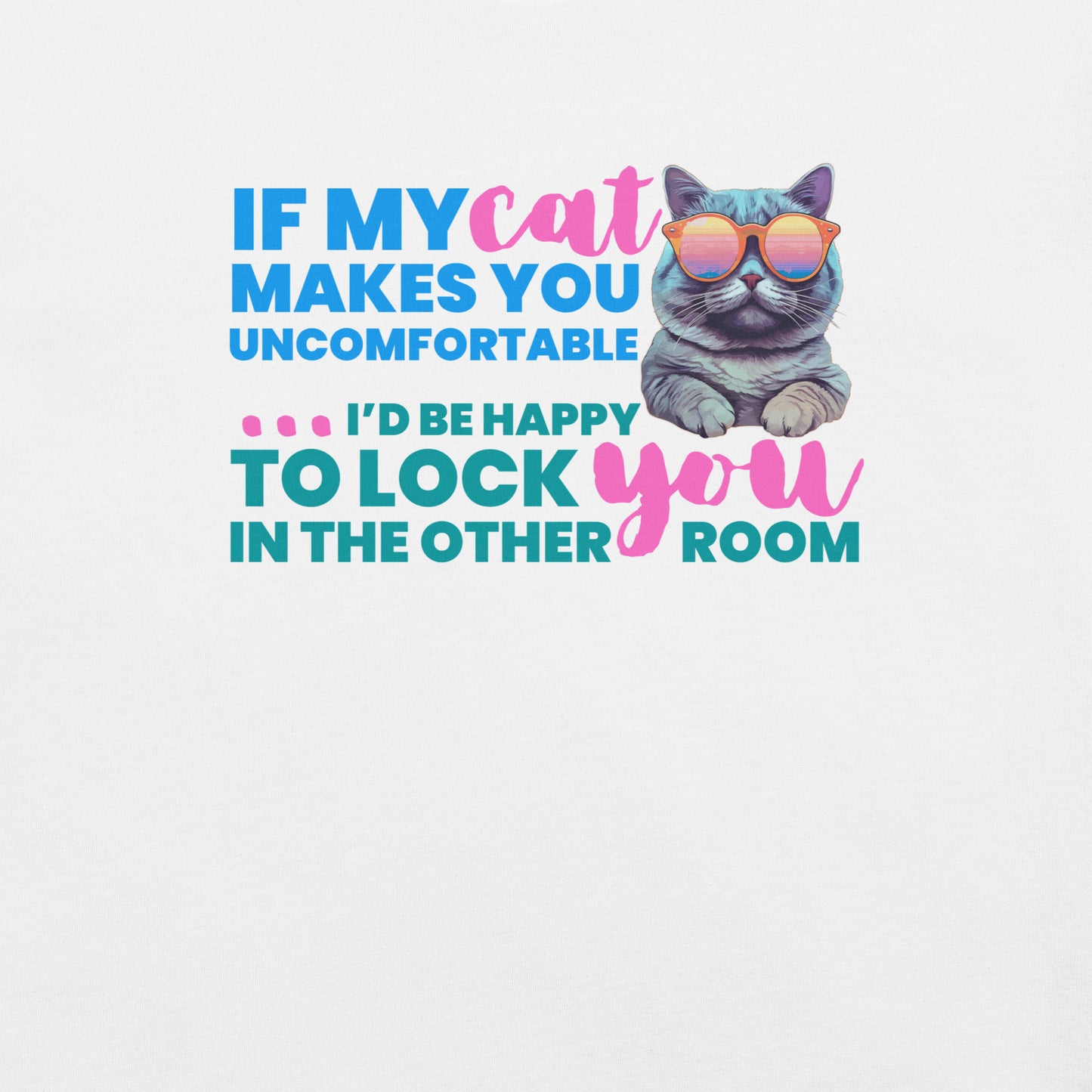 t-shirt for cat lovers and cat moms. Perfect gift for cat ladies