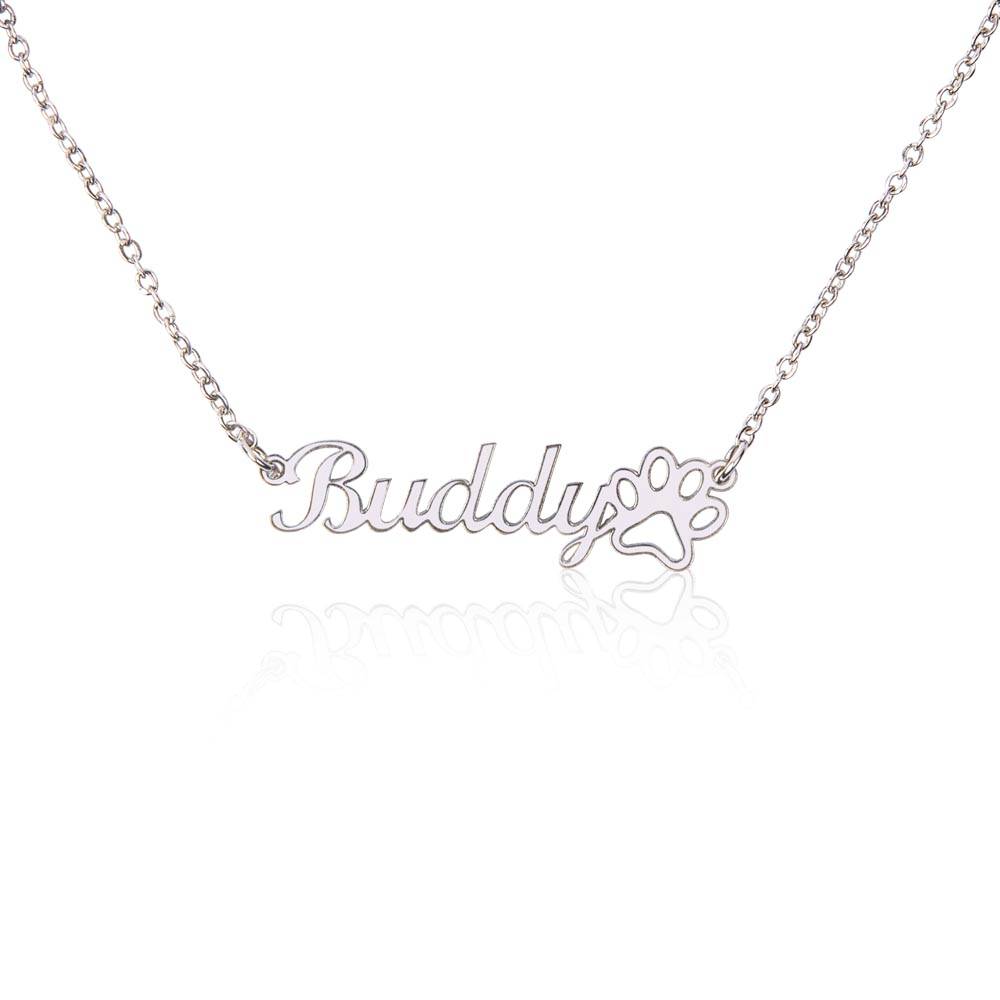 Personalised Necklace With Your Cat's Name