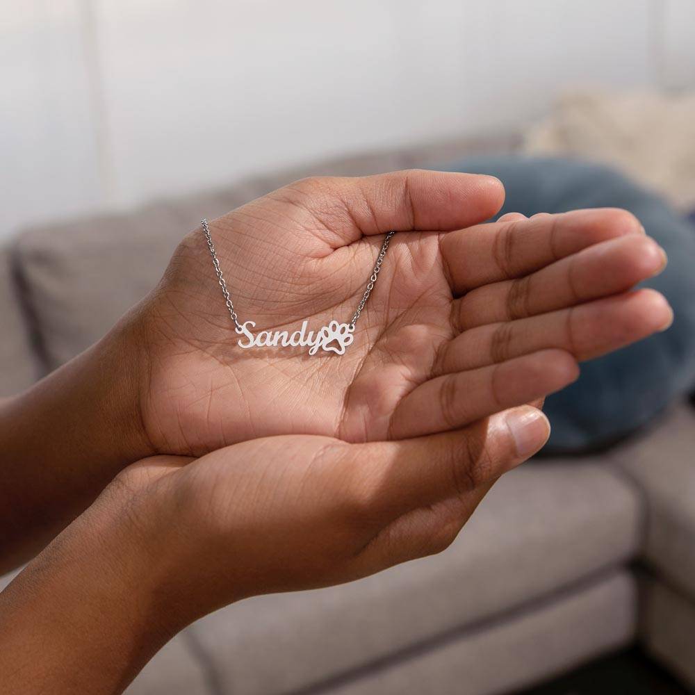 Personalised Necklace With Your Cat's Name