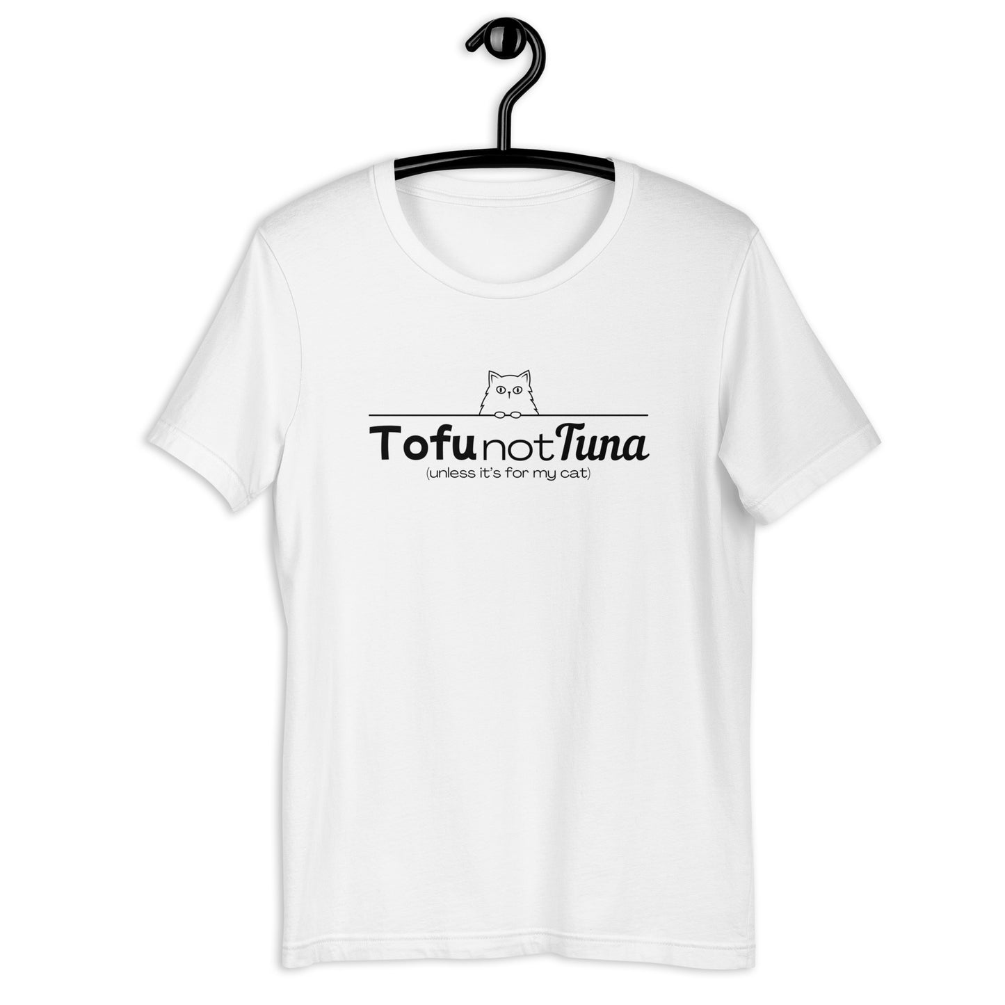 tofu not tuna t-shirt for cat lady
