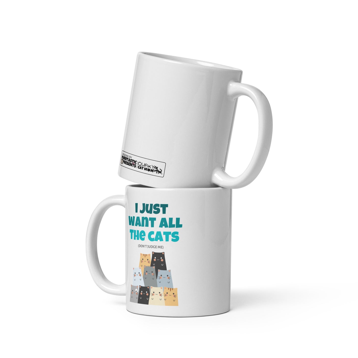 mugs for cat lovers. Cat dad, cat mom and cat lady. Perfect gift for cat lovers