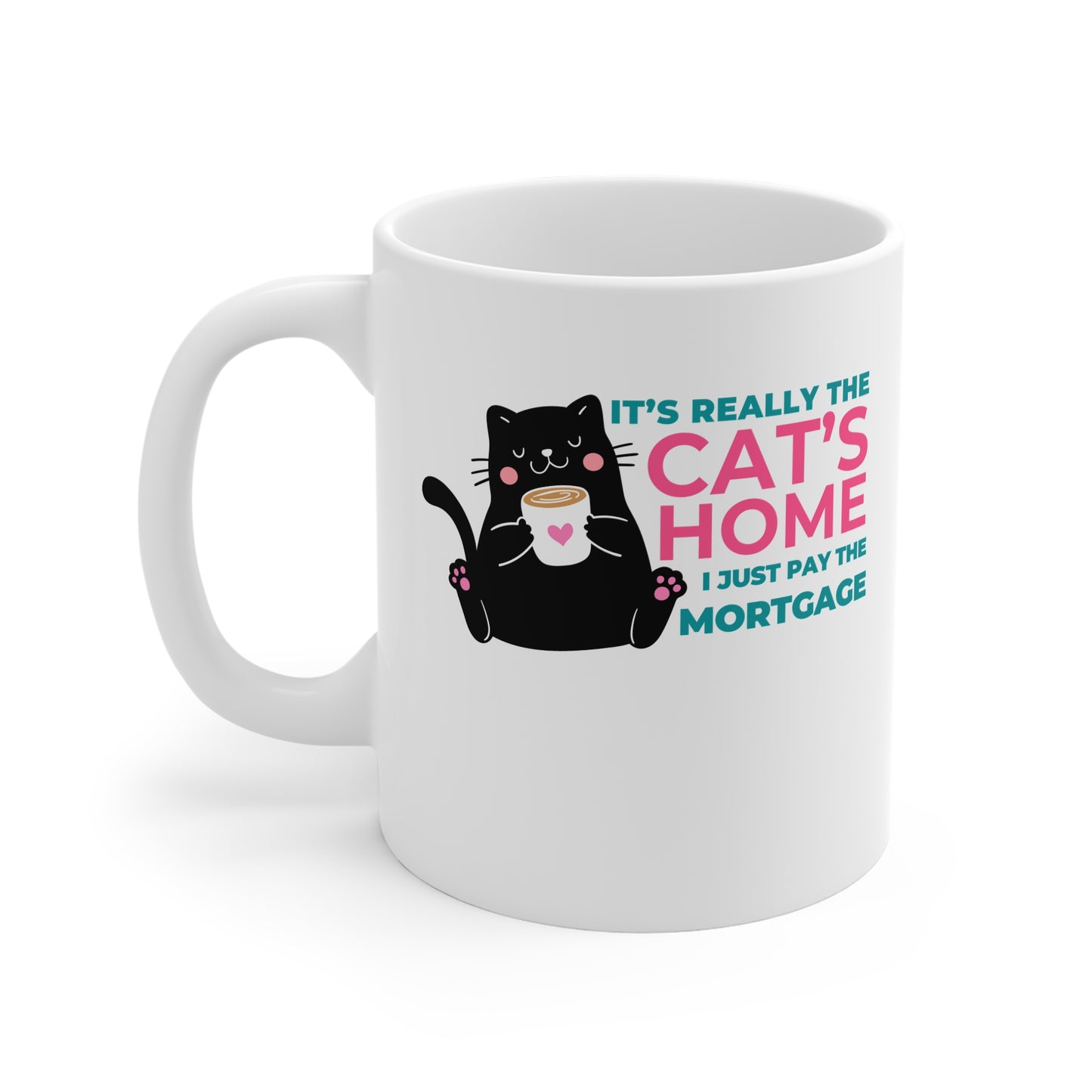 It's Really The Cat's Home, I Just Pay The Mortgage Mug