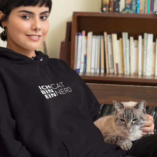 Ich Bin Ein Cat Nerd Hoodie