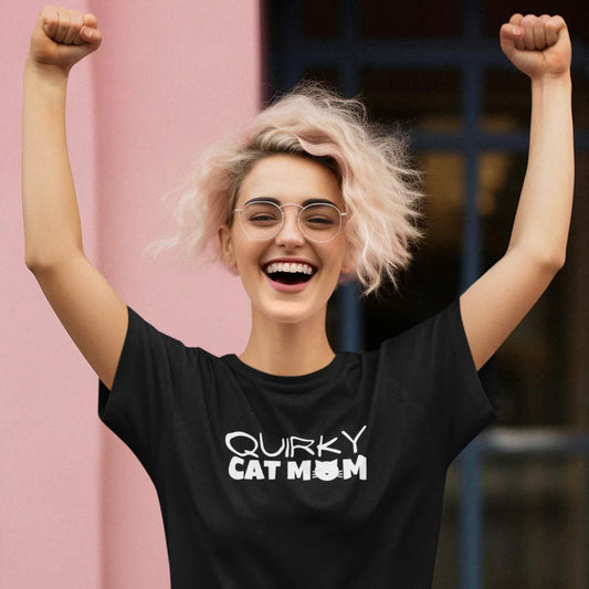 Quirky Cat Mom T-Shirt