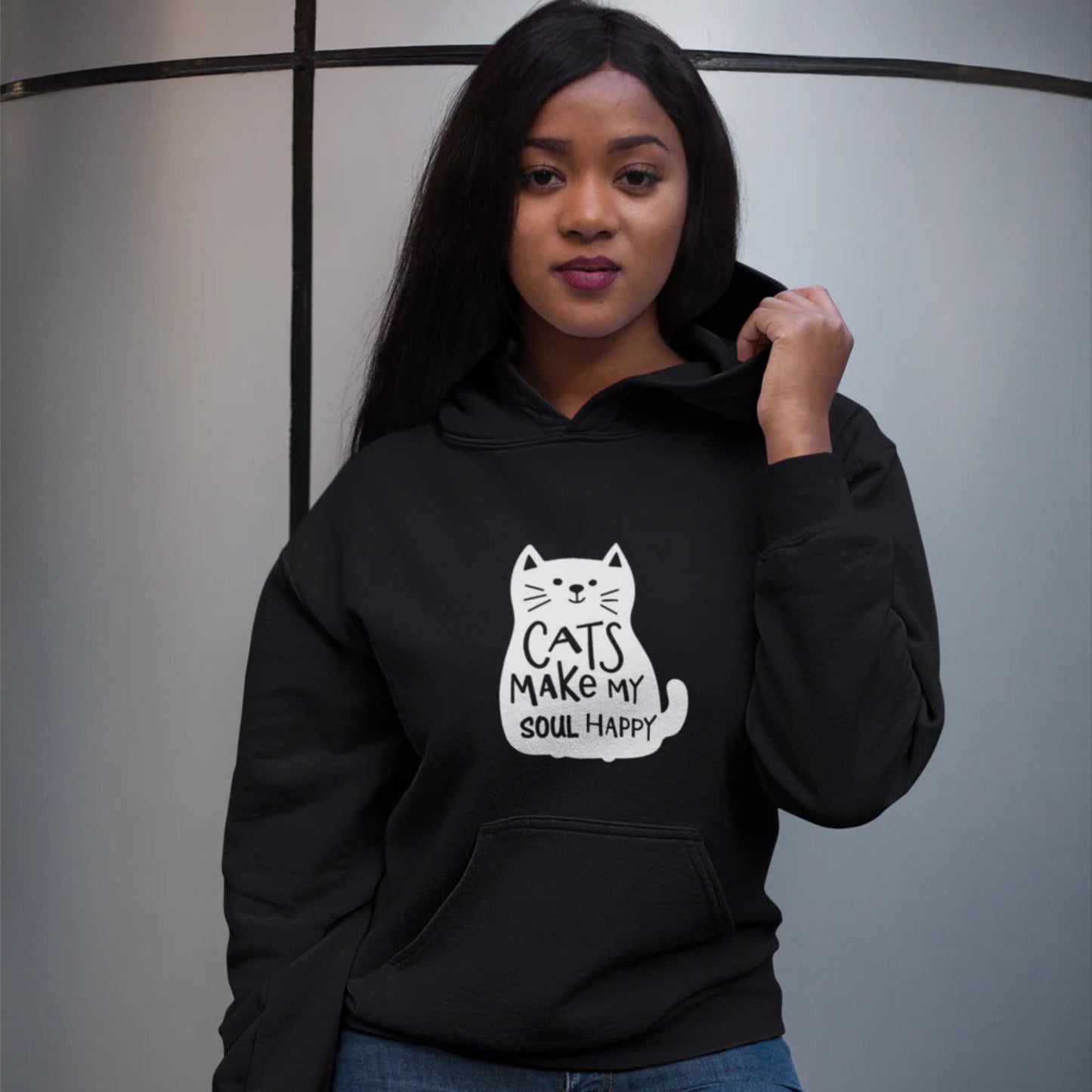 Cats Make My Soul Happy Hoodie