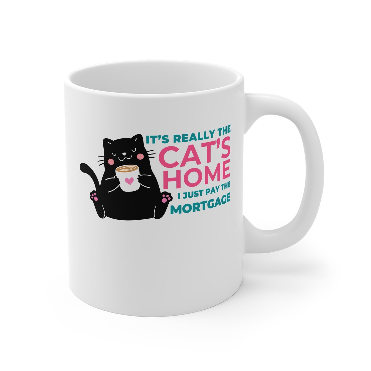 It's Really The Cat's Home, I Just Pay The Mortgage Mug