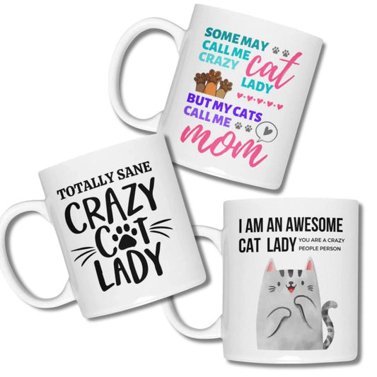 gifts for cat lovers. mug for cat mom, cat dad and cat lady