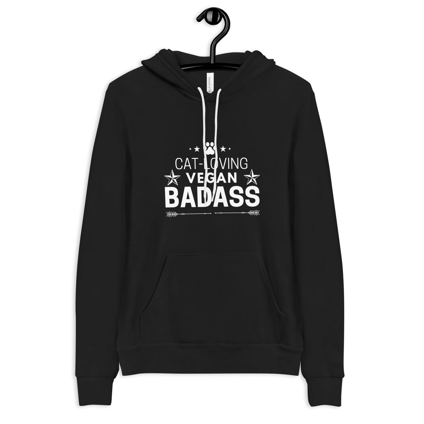 hoodie for vegan cat lovers and cat mom. Perfect gift for cat ladies