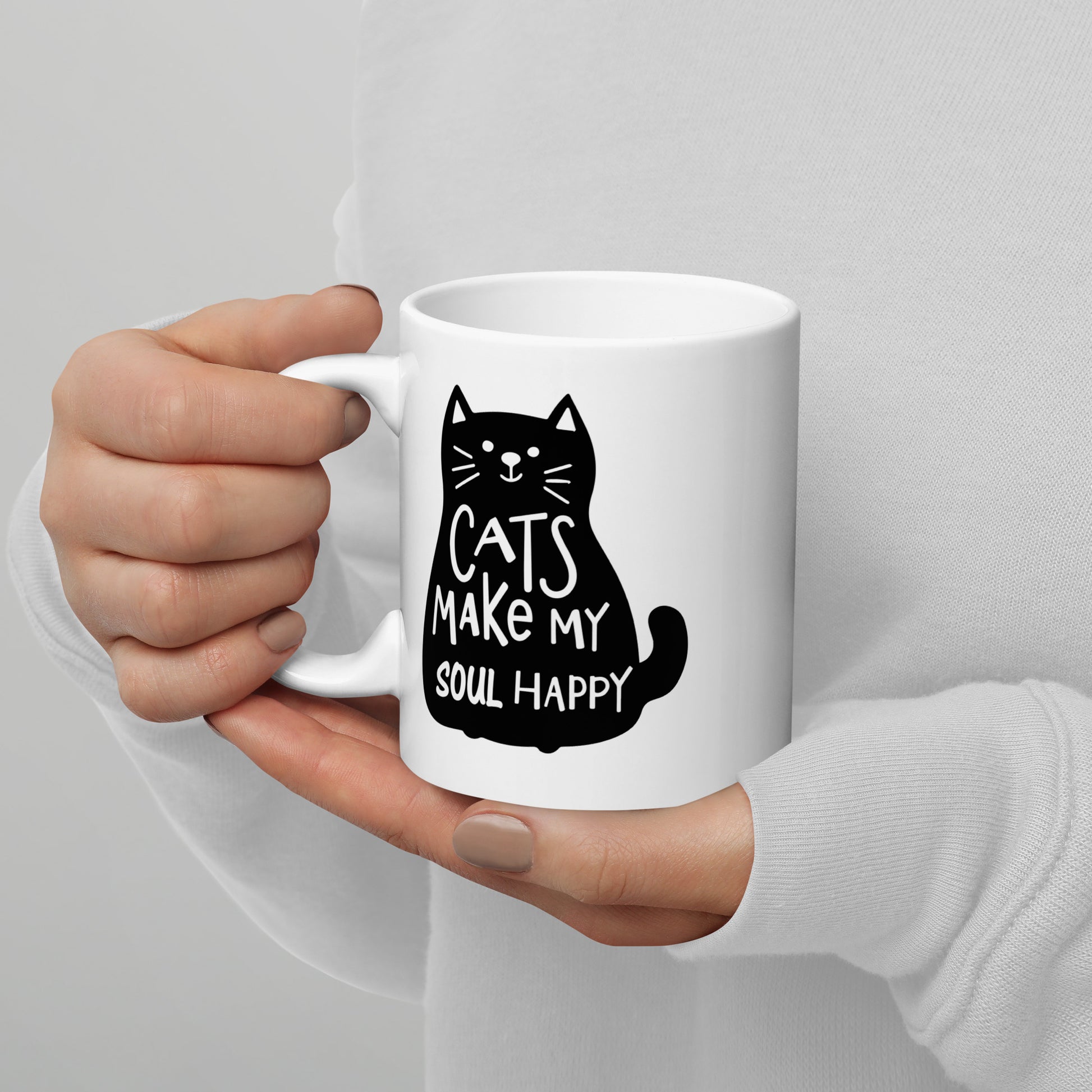 mug for cat lovers and cat moms. Perfect gift for cat ladies