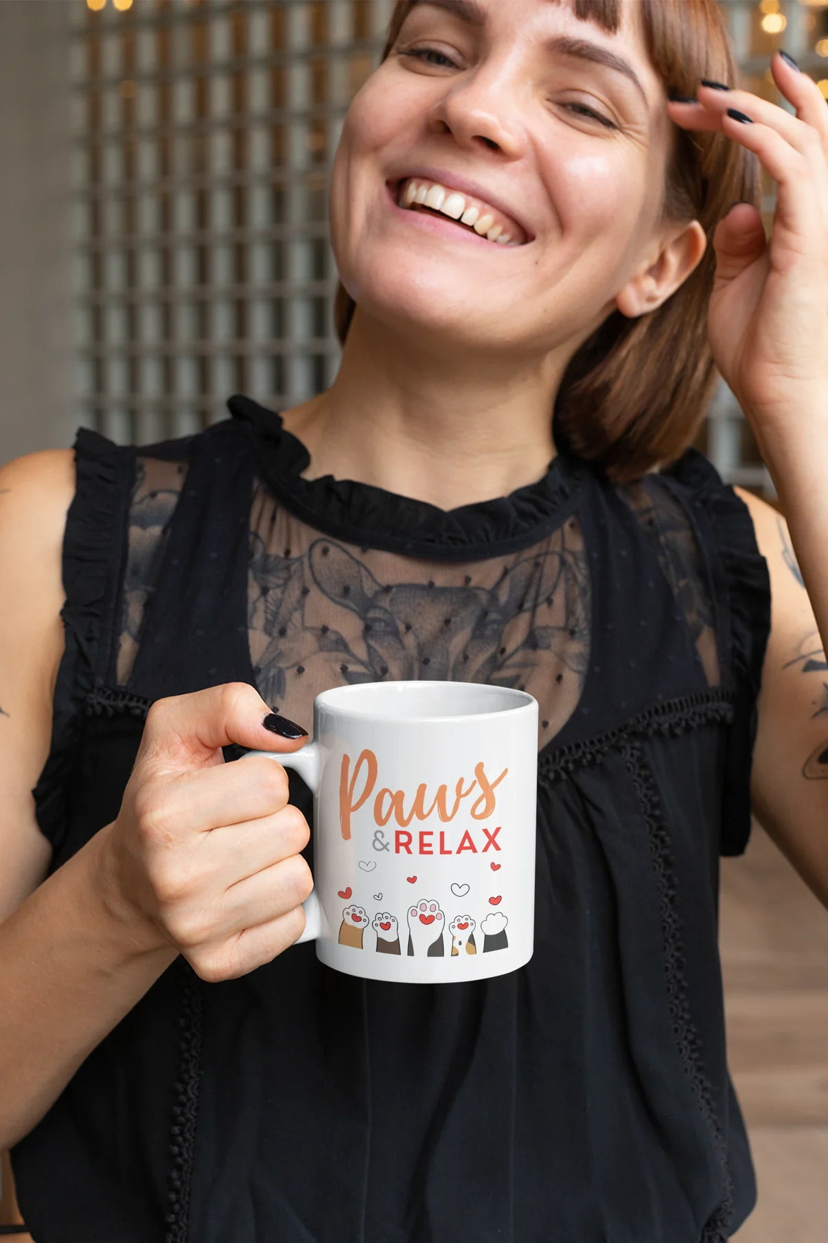 Mug set for cat lovers and cat moms. Perfect gift for cat ladies
