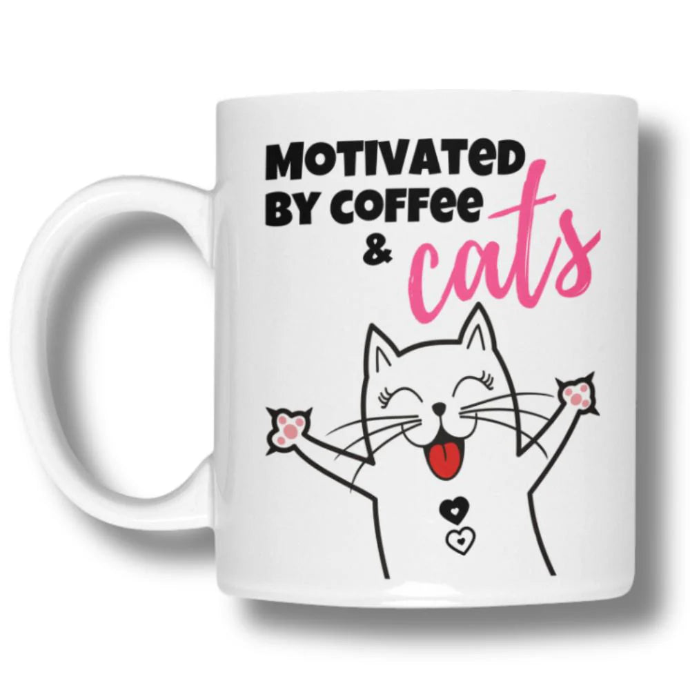 Mug set for cat lovers and cat moms. Perfect gift for cat ladies