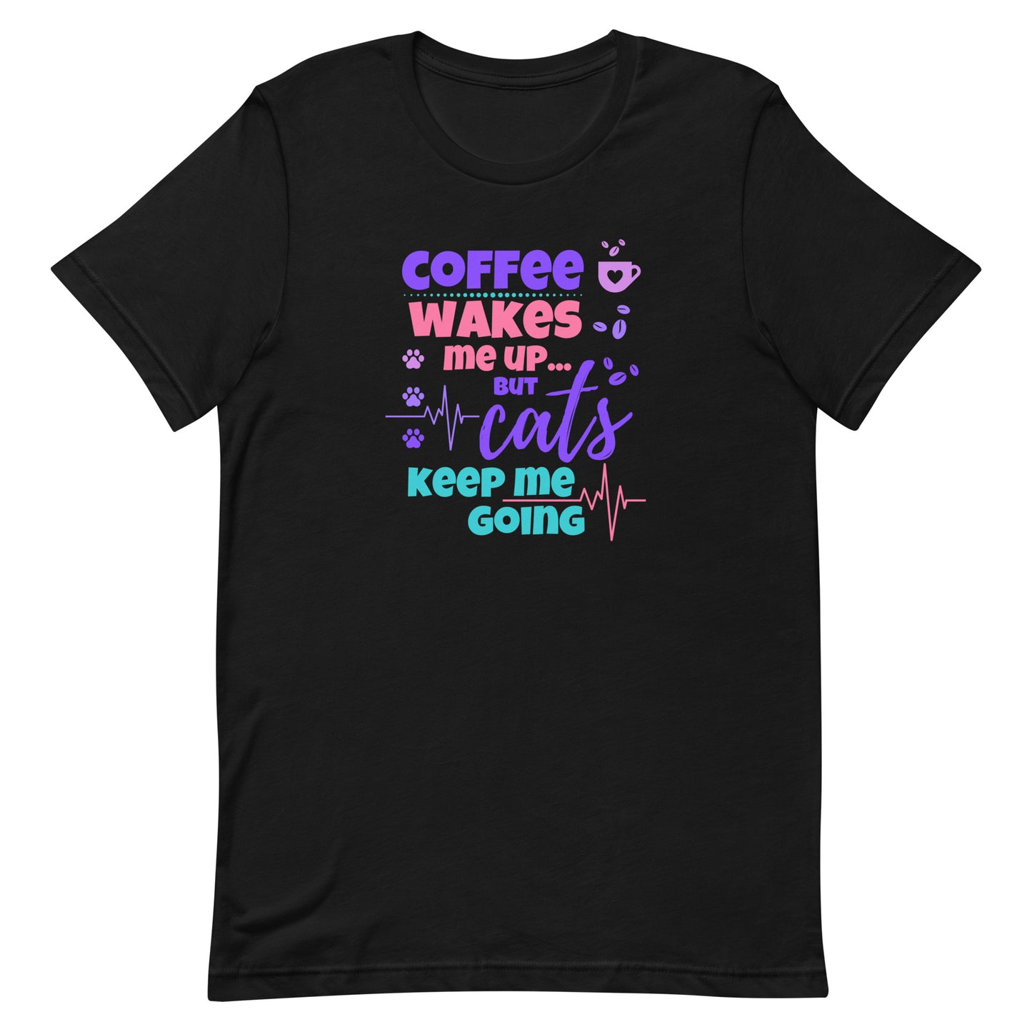 t-shirt for cat lovers and cat moms. Perfect gift for cat ladies