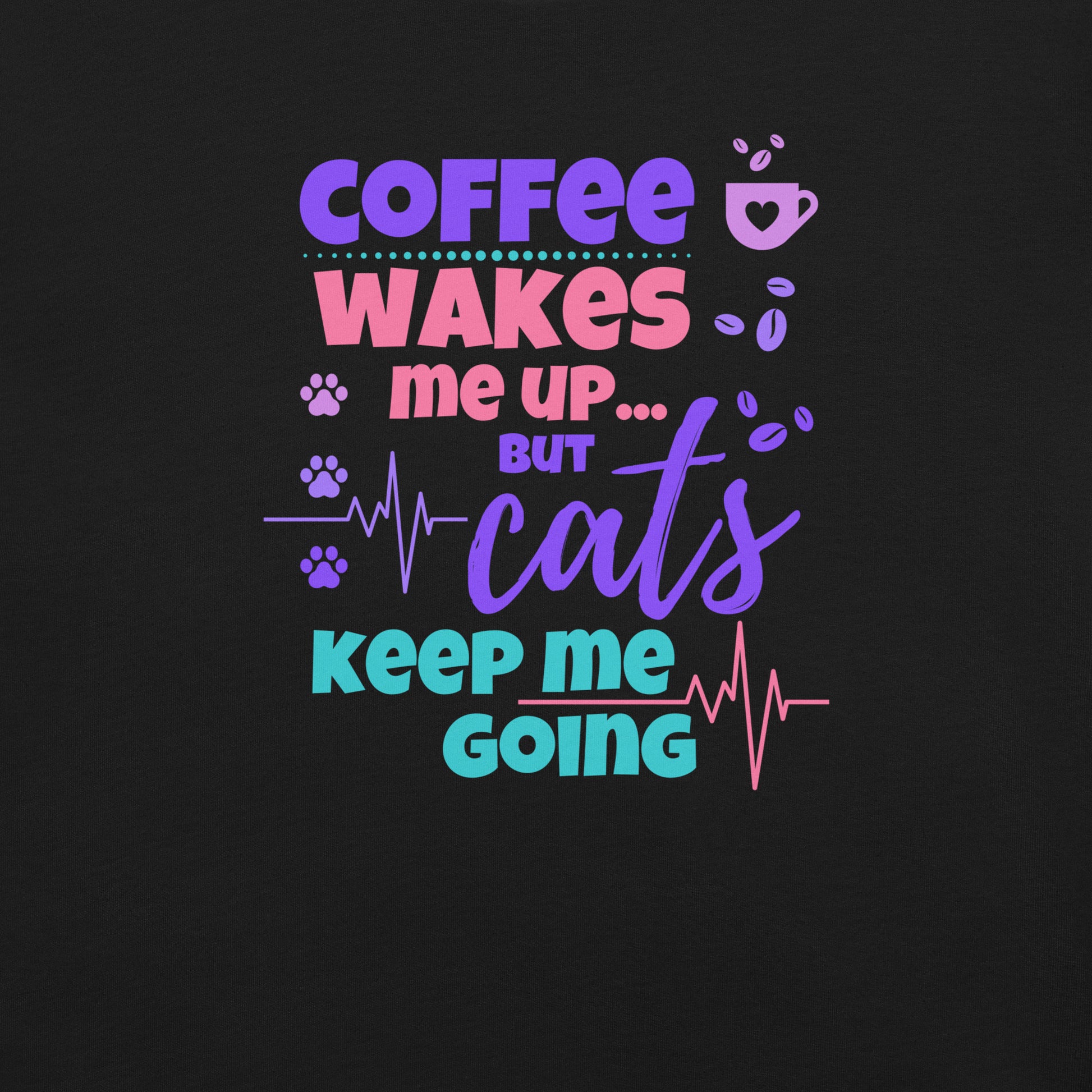 t-shirt for cat lovers and cat moms. Perfect gift for cat ladies