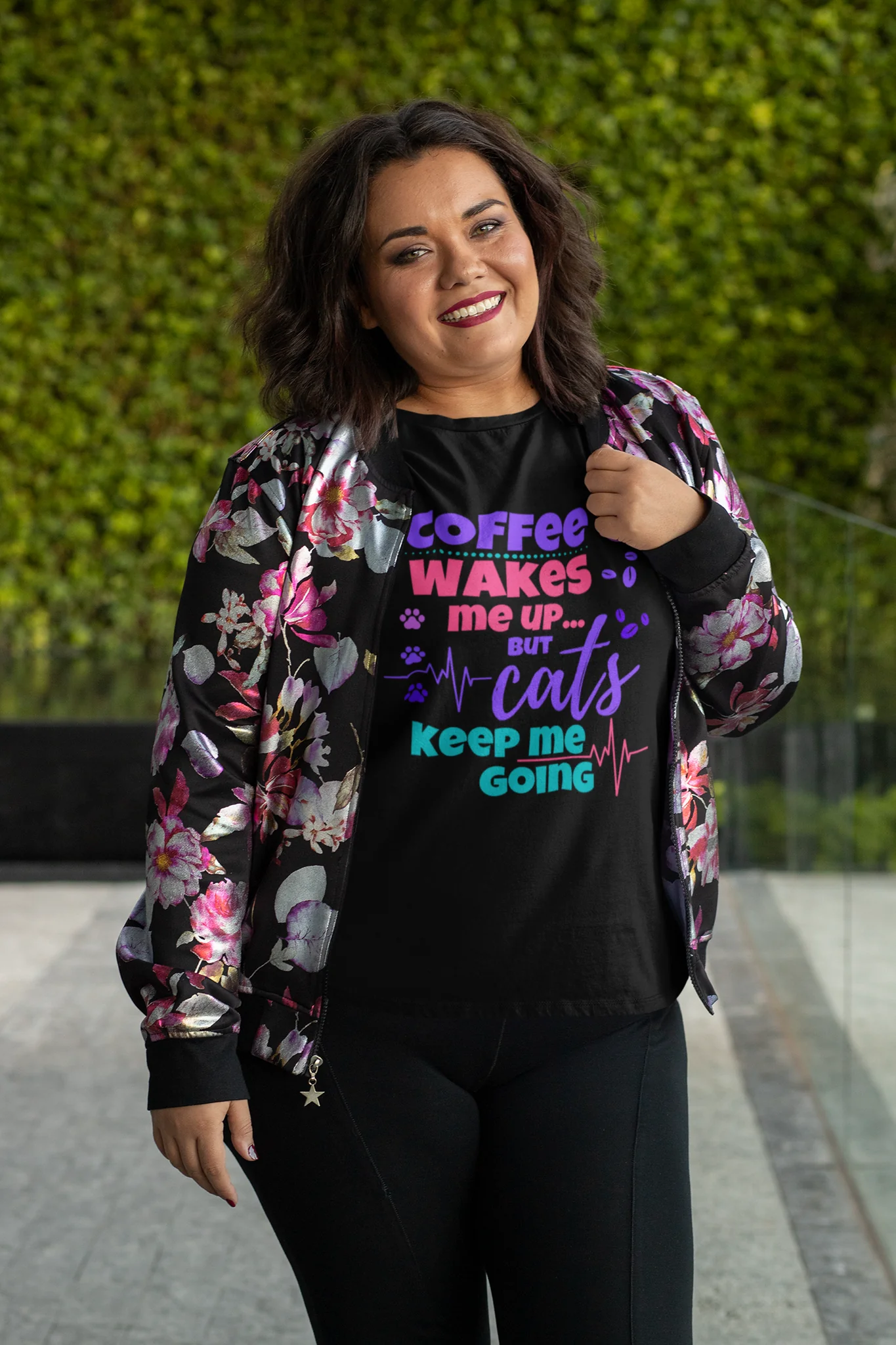 t-shirt for cat lovers and cat moms. Perfect gift for cat ladies