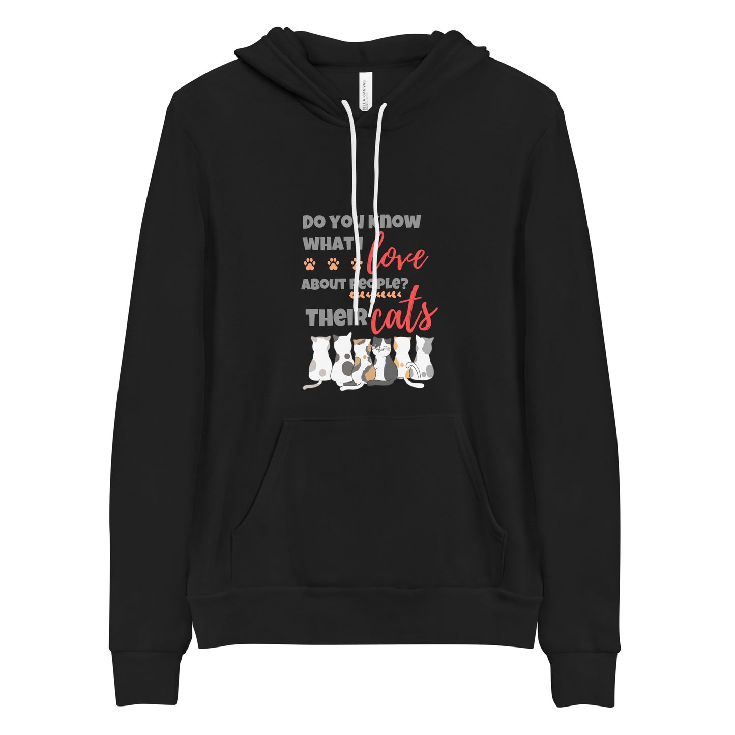 hoodie for cat lovers and cat moms. Perfect gift for cat ladies