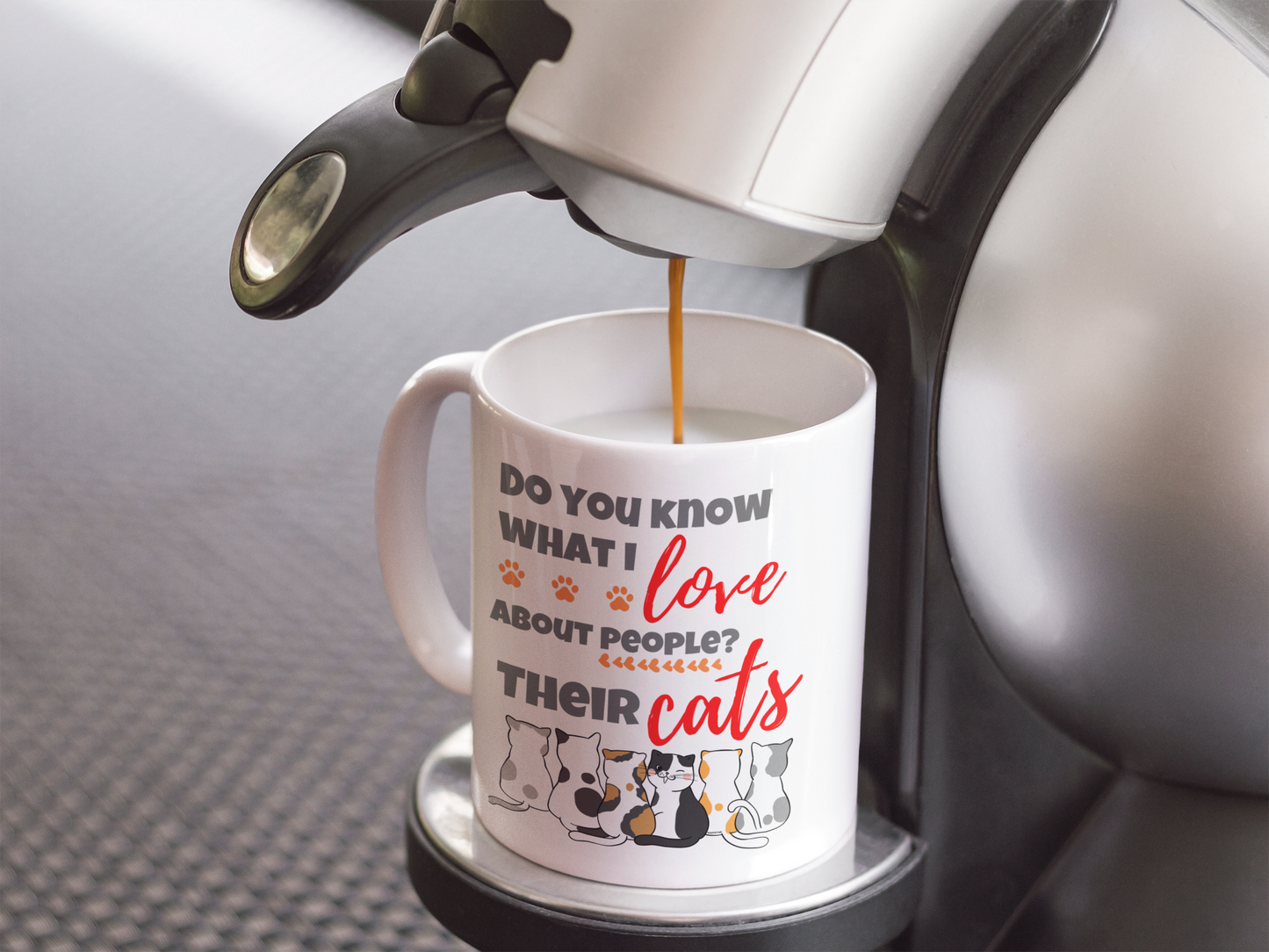mug for cat lovers and cat moms. Perfect gift for cat ladies
