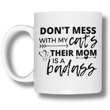 mug for cat lovers and cat moms. Perfect gift for cat ladies
