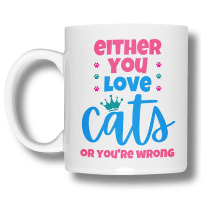 Mug for cat lovers and cat moms. Perfect gift for cat ladies