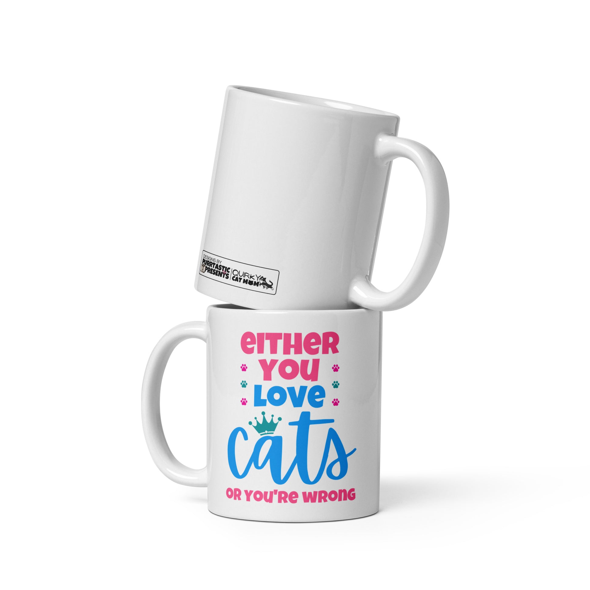 Mug for cat lovers and cat moms. Perfect gift for cat ladies