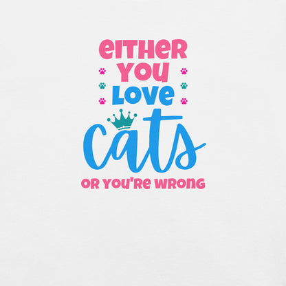 t-shirt for cat lovers and cat moms. Perfect gift for cat ladies