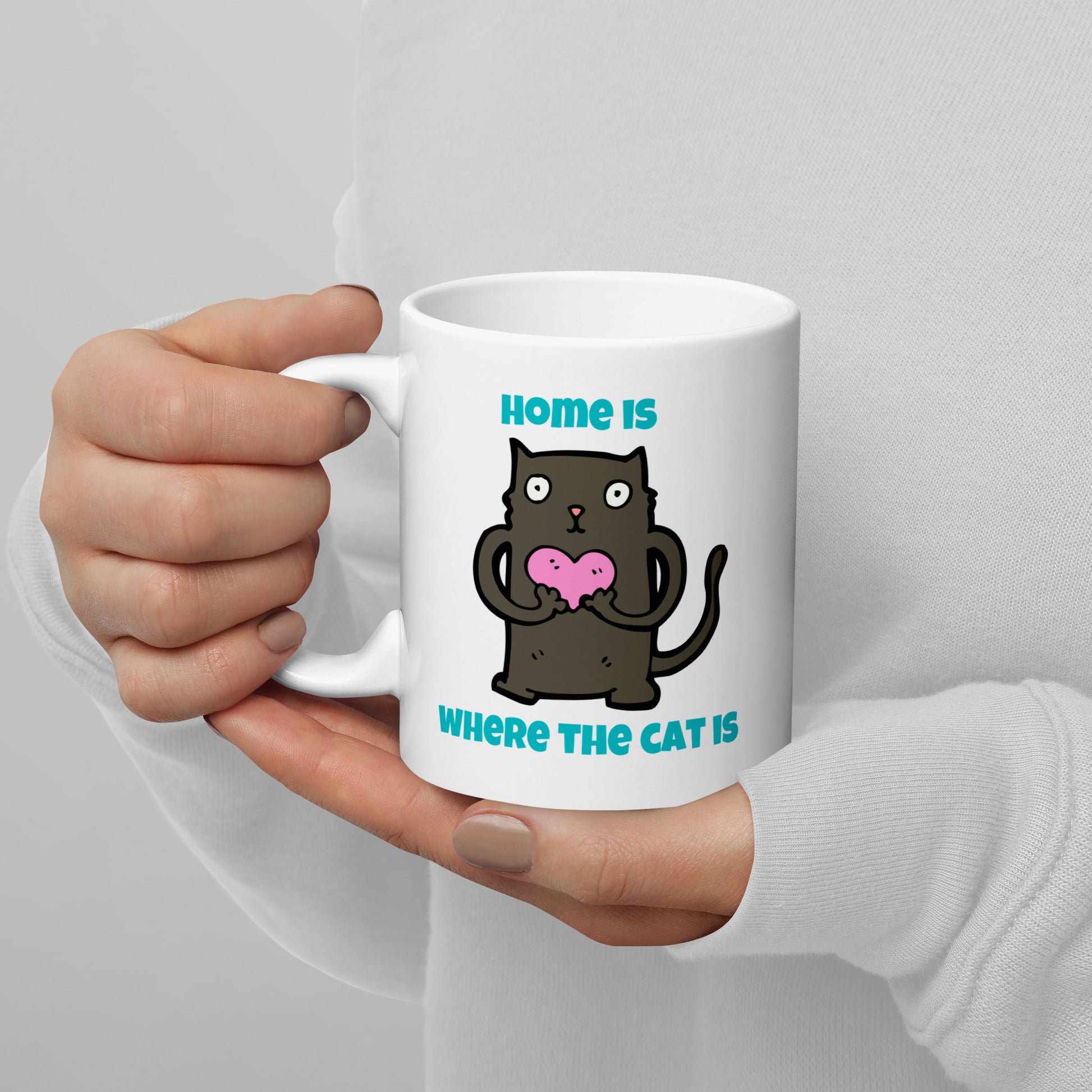 mug for cat lovers and cat moms. Perfect gift for cat ladies