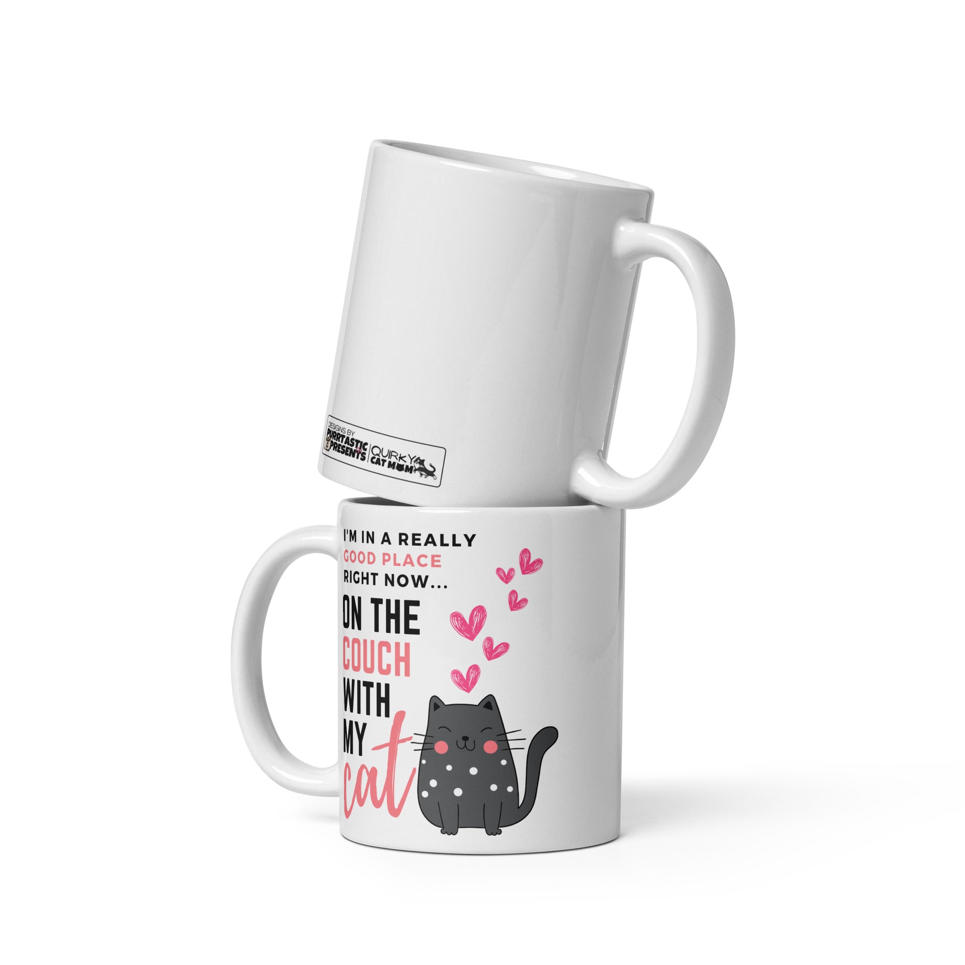 Mug for cat lovers and cat moms. Perfect gift for cat ladies