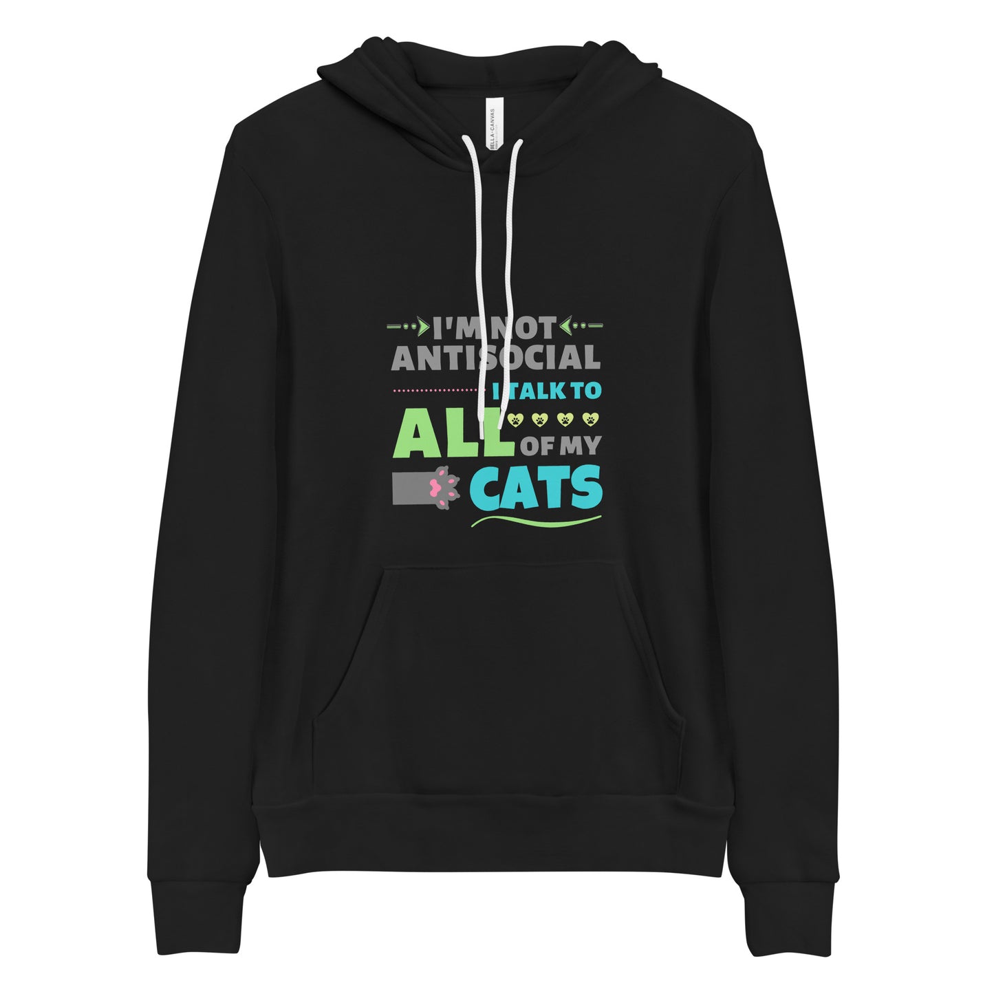 hoodie for cat lovers and cat moms. Perfect gift for cat ladies