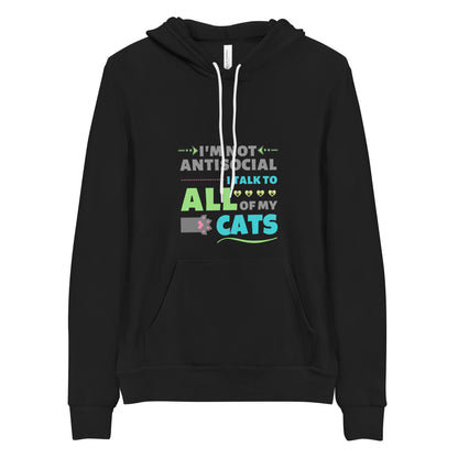 hoodie for cat lovers and cat moms. Perfect gift for cat ladies